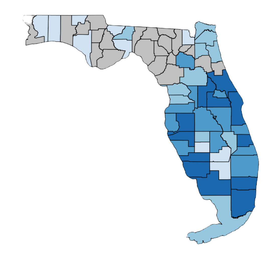 FutureProof Florida county-level TIV map